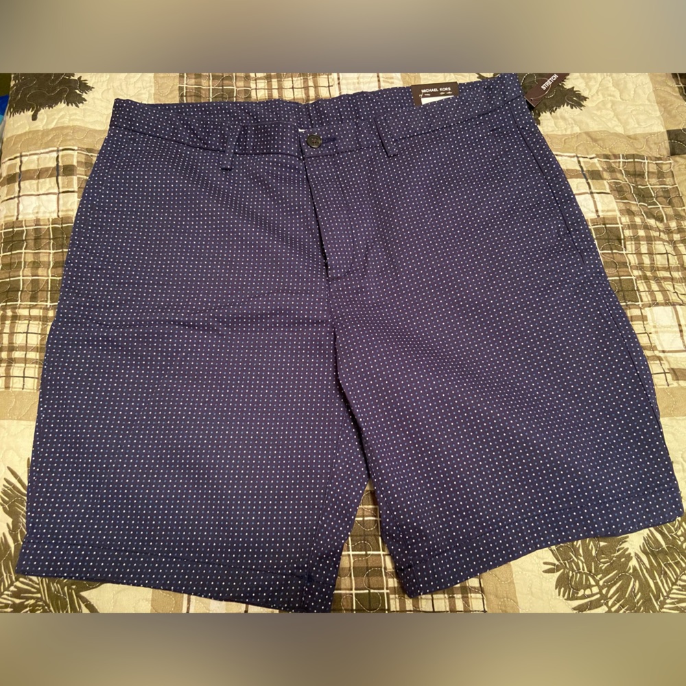 Michael Kors Men’s Midnight Summer Flat Front Shorts